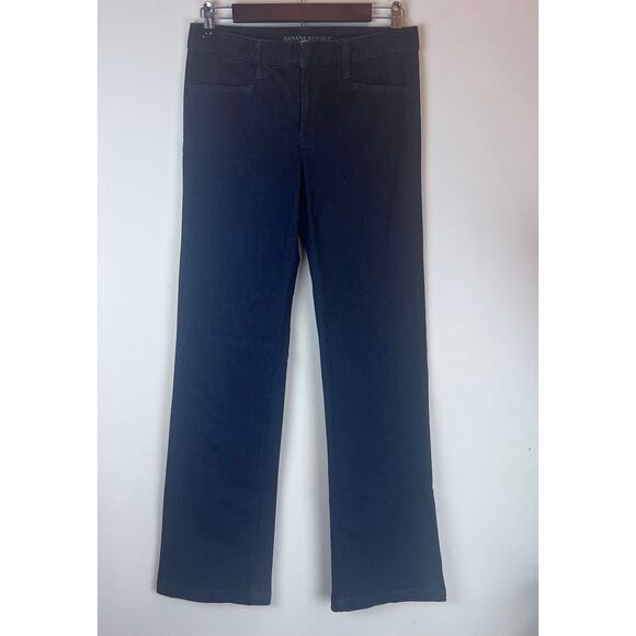 Banana Republic Women's Trouser Mid Rise Drake Wash Wide Leg Jean Size 27 - Picture 1 of 7